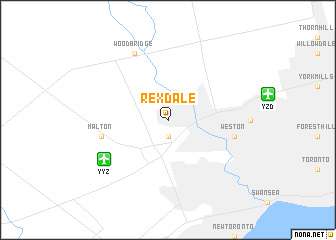 map of Rexdale