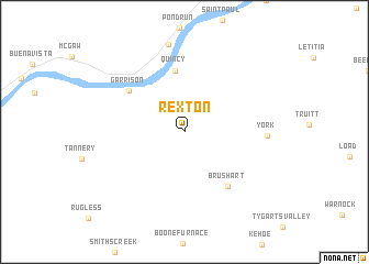 map of Rexton
