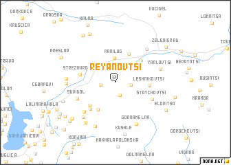 map of Reyanovtsi