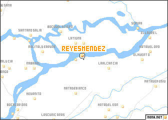 map of Reyes Méndez