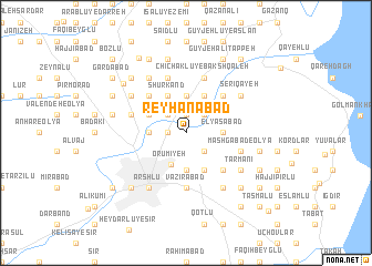 map of Reyḩānābād