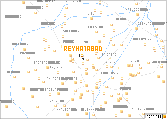 map of Reyḩānābād