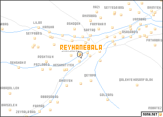 map of Reyḩān-e Bālā