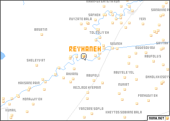 map of Reyḩāneh