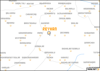 map of Reyḩān