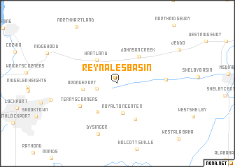 map of Reynales Basin