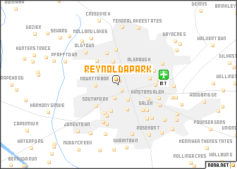 map of Reynolda Park