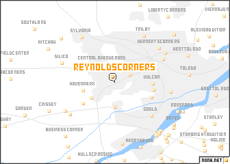 map of Reynolds Corners