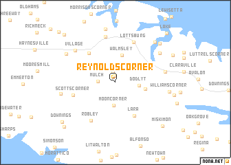 map of Reynolds Corner