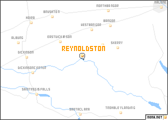 map of Reynoldston