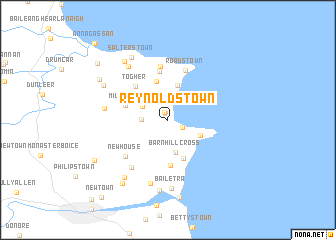 map of Reynoldʼs Town