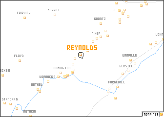 map of Reynolds
