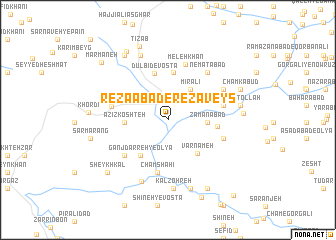 map of Reẕāābād-e Reẕā Veys