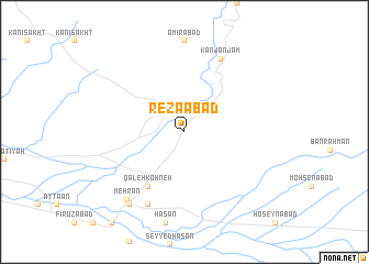 map of Reẕāābād