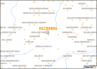 map of Reẕāābād