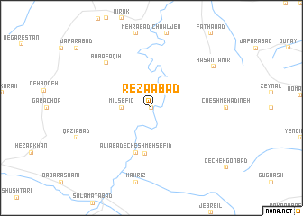 map of Reẕāābād