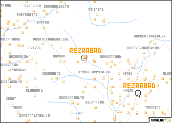 map of Reẕāābād