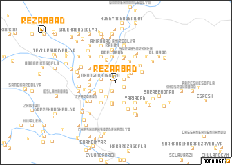 map of Reẕāābād