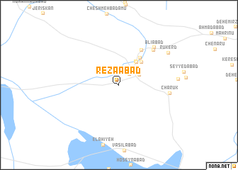 map of Reẕāābād