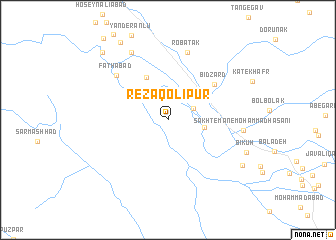 map of Reẕā Qolīpūr