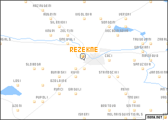 map of Rēzekne