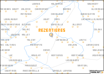 map of Rézentières