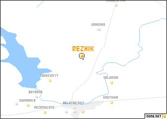 map of Rezhik