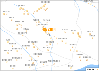 map of Rēzīna