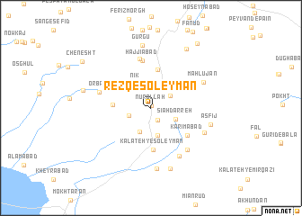 map of Rezq-e Soleymān