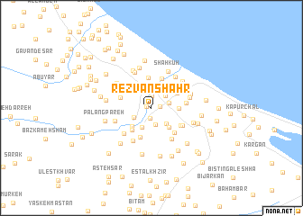 map of Reẕvānshahr