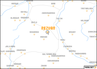 map of Reẕvān
