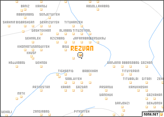 map of Reẕvān