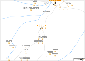 map of Reẕvān