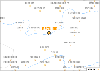 map of Rezvino