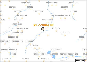 map of Rezzoaglio