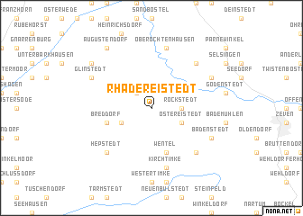 map of Rhadereistedt