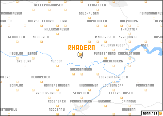 map of Rhadern