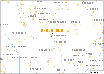 map of Rhadowāla