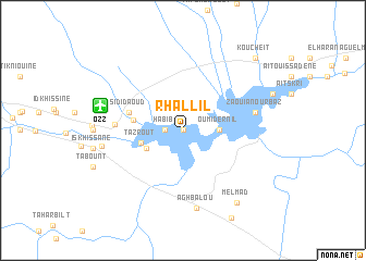map of Rhallil