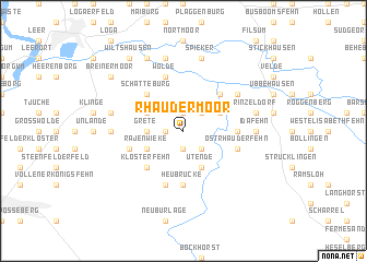 map of Rhaudermoor