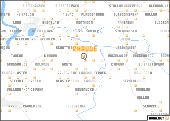 map of Rhaude