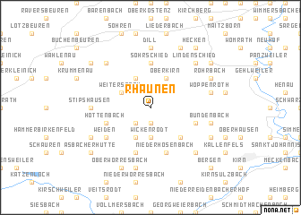 map of Rhaunen