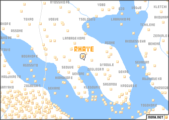 map of Rhayé