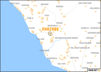 map of Rhazabé