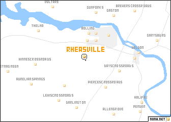 map of Rheasville