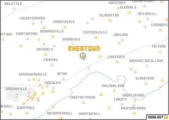 map of Rheatown