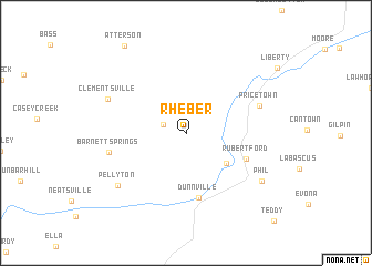 map of Rheber