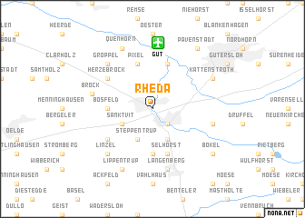 map of Rheda