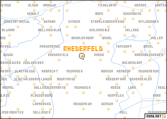 map of Rhederfeld