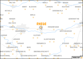 map of Rhede